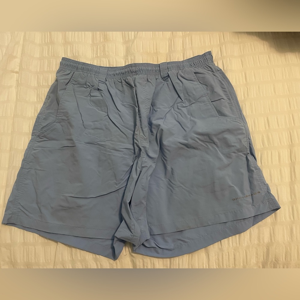 Men's Columbia PFG Swim Trunks - Light Blue